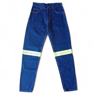 Pantalón Vaquero con Cinta Reflejante